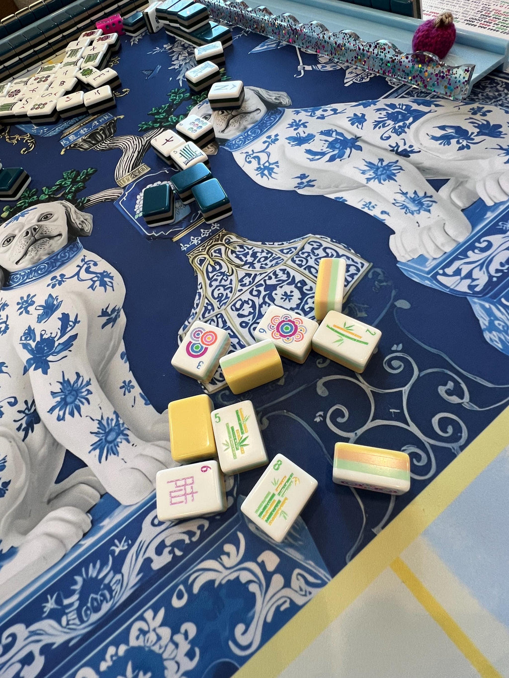 Staffordshire Chinoiserie Mahjong Mat PRESALE