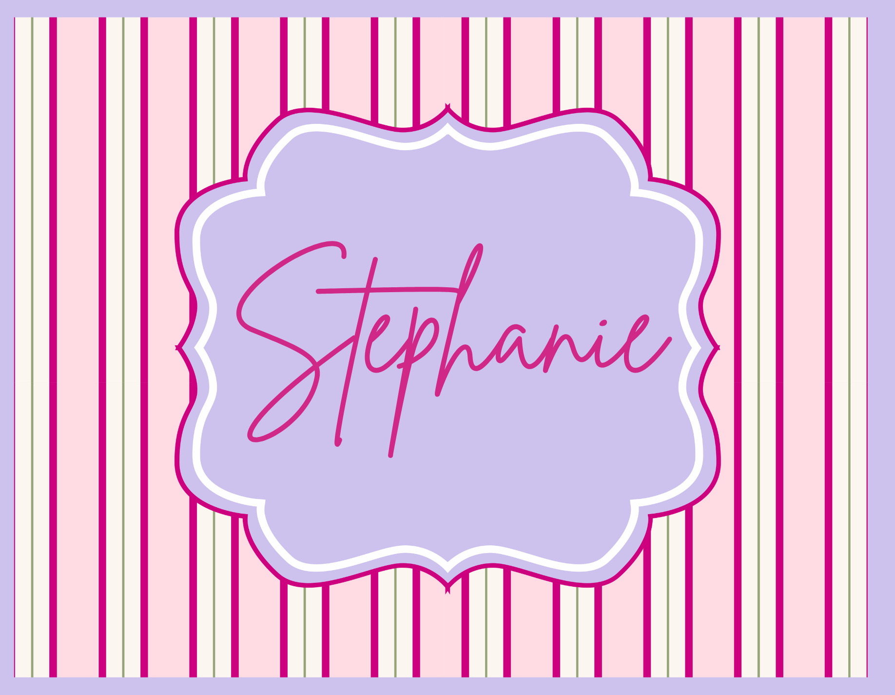 NMJL Standard Personalized Card Cover Sticker