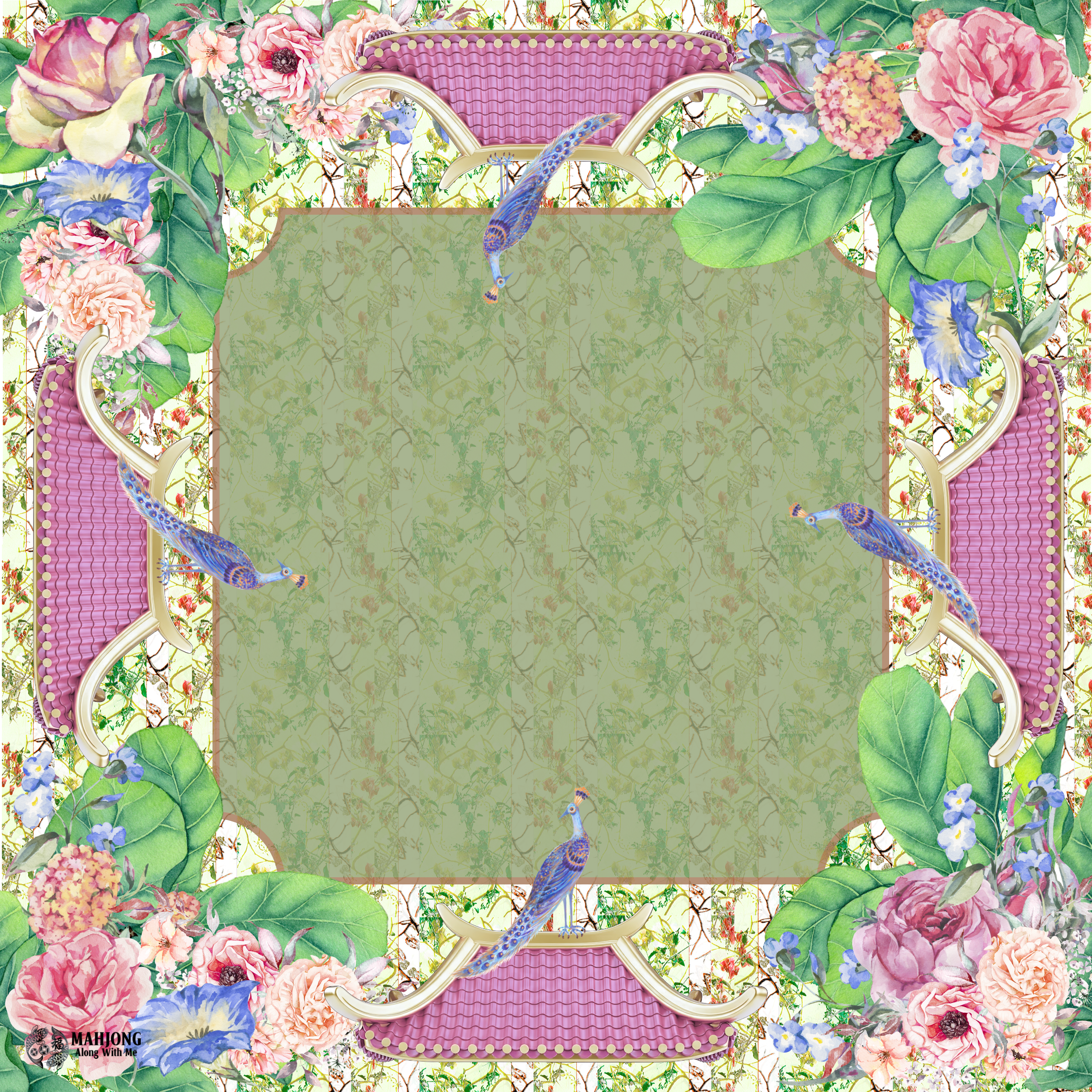 Virginia Tobacco Leaf Chinoiserie IN STOCK