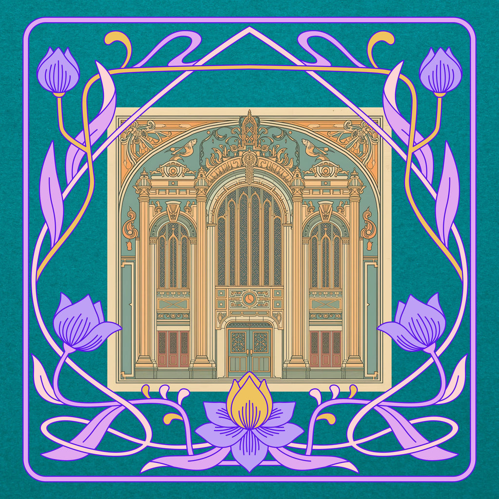 Art Nouveau Parisian Mahjong Mat PRESALE