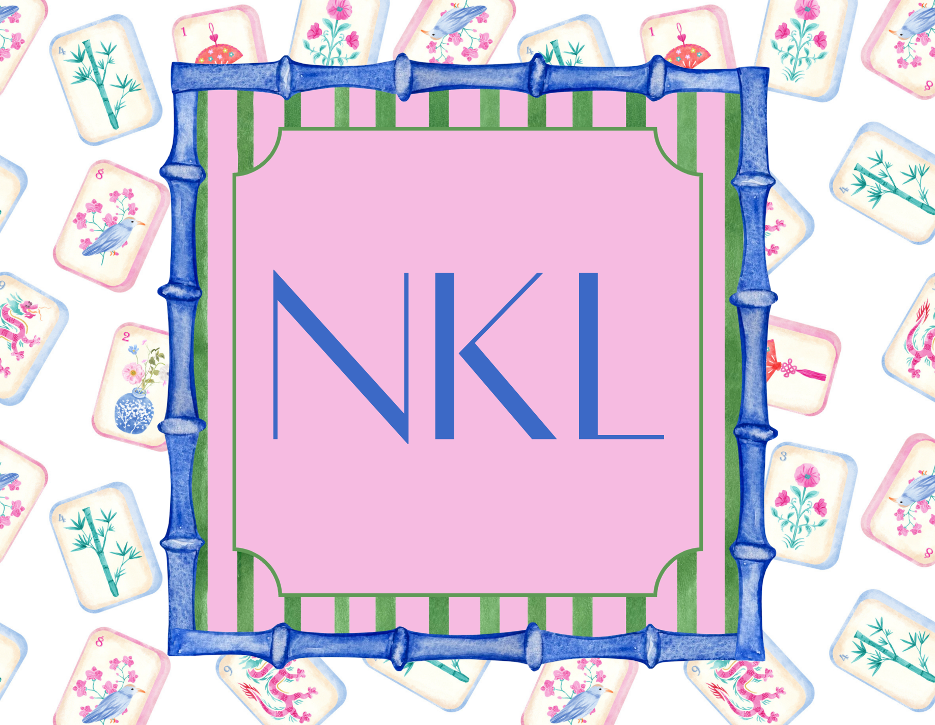 NMJL Standard Personalized Card Cover Sticker