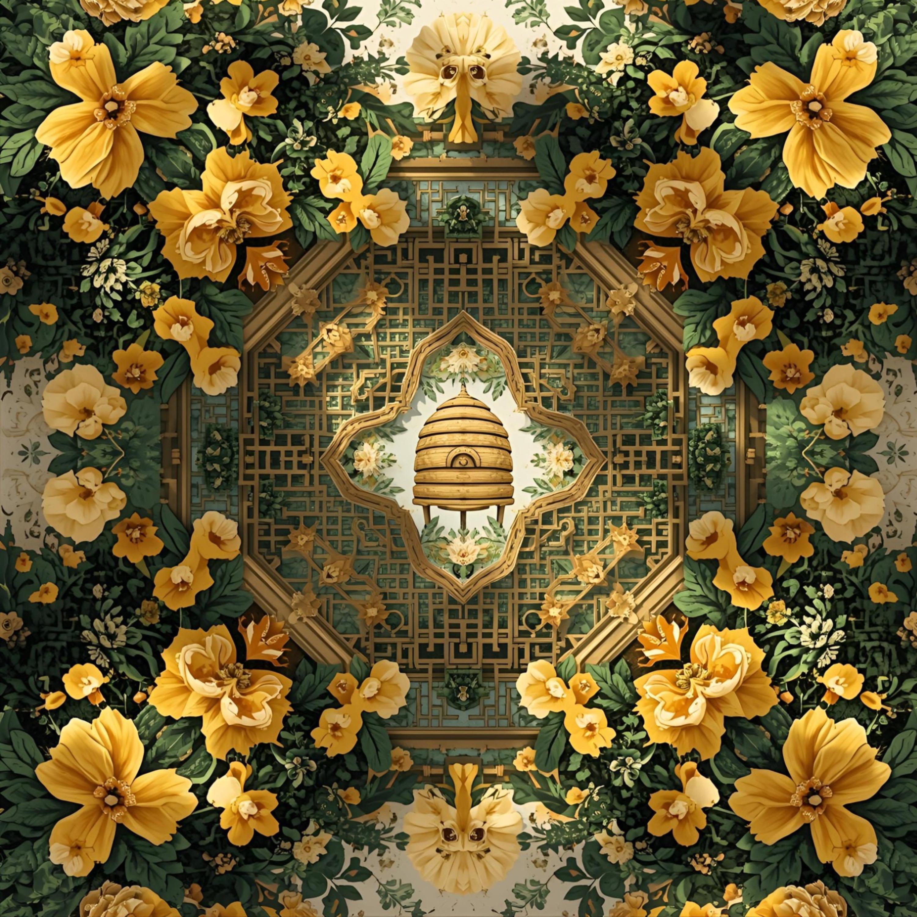 Bee Hive Mahjong Mat PRESALE