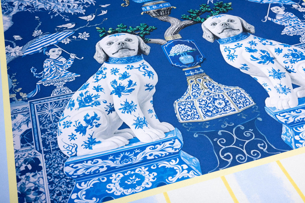 Staffordshire Chinoiserie Mahjong Mat PRESALE