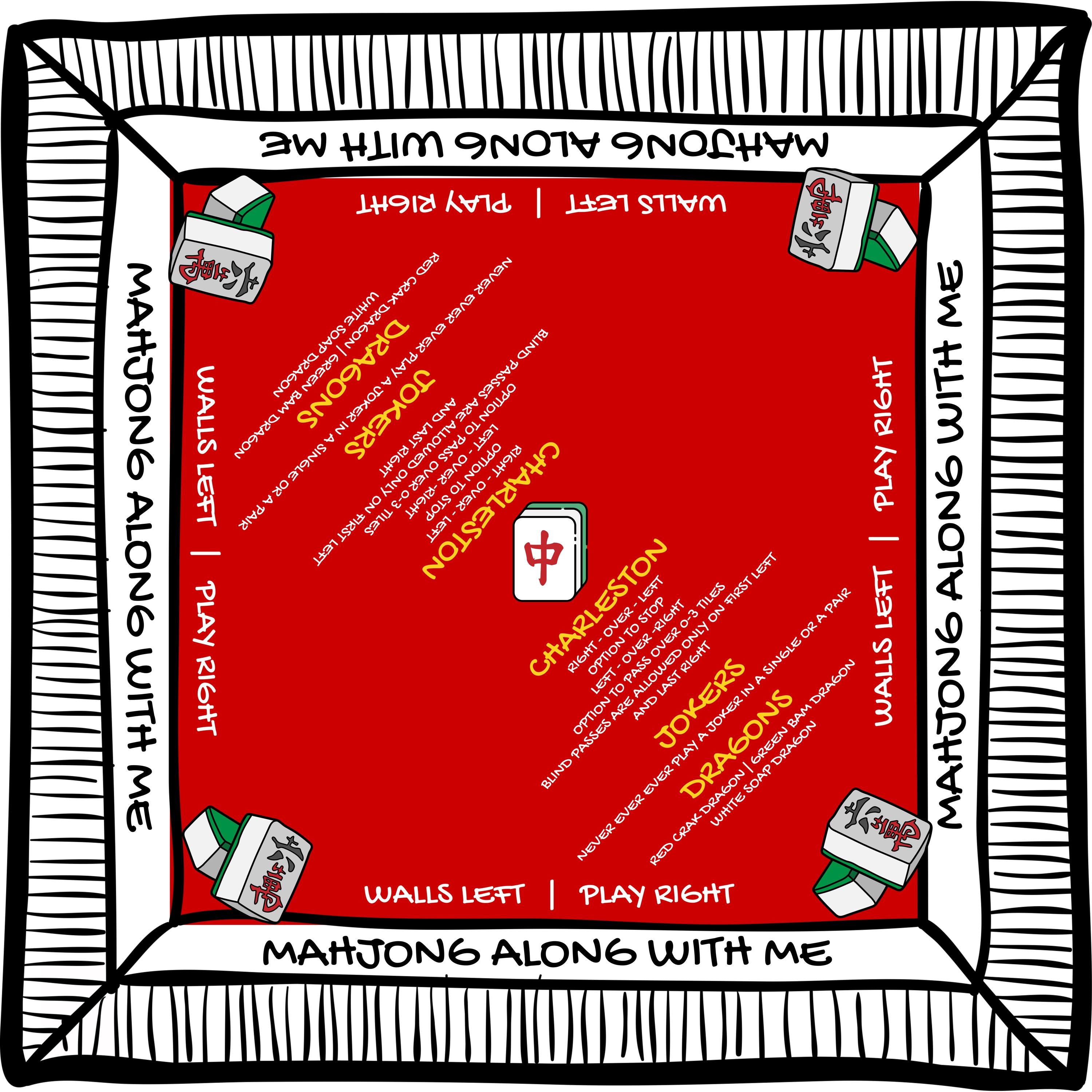 Instructional Basics Mahjong Mat PRESALE