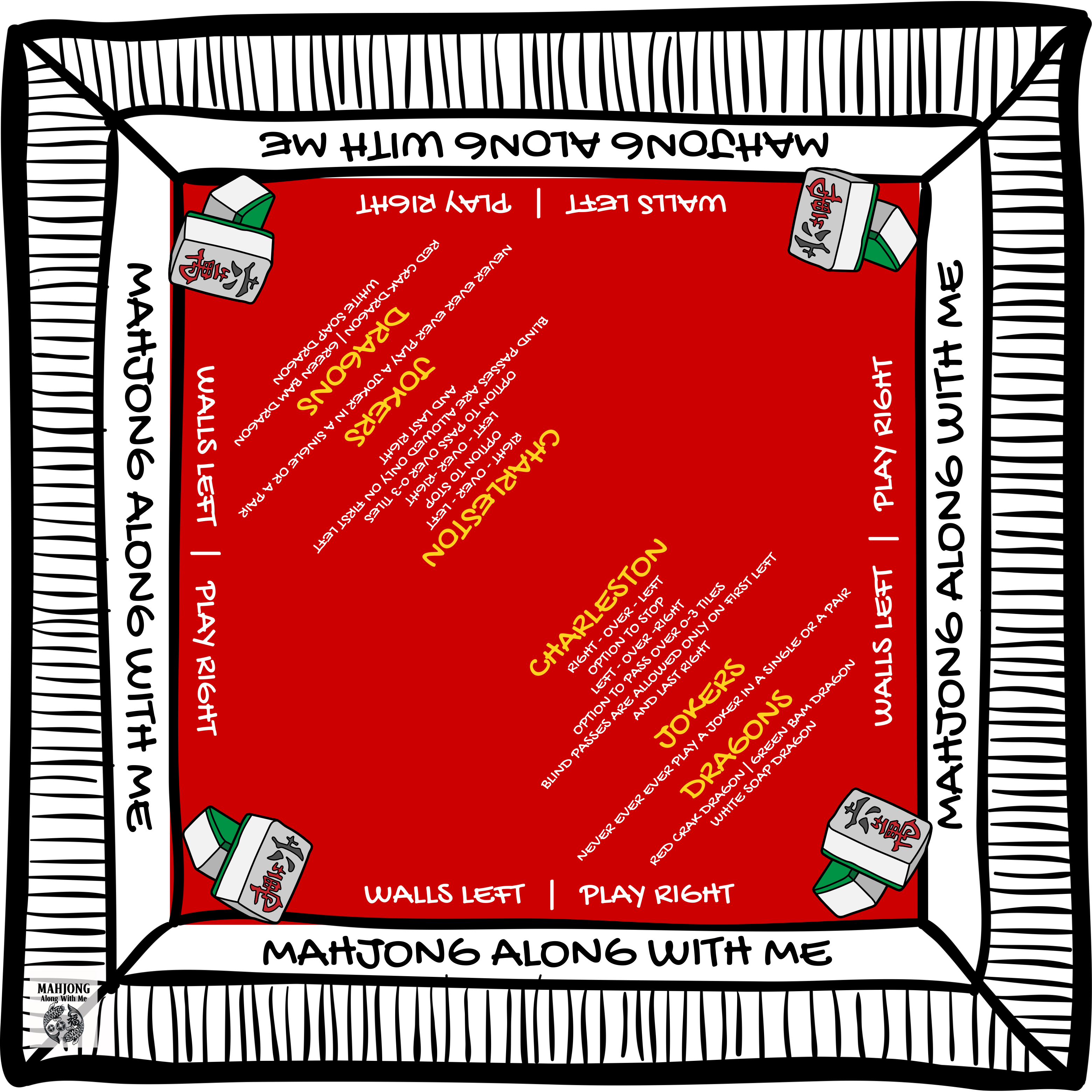 Back to Basics Mahjong Mat PRESALE