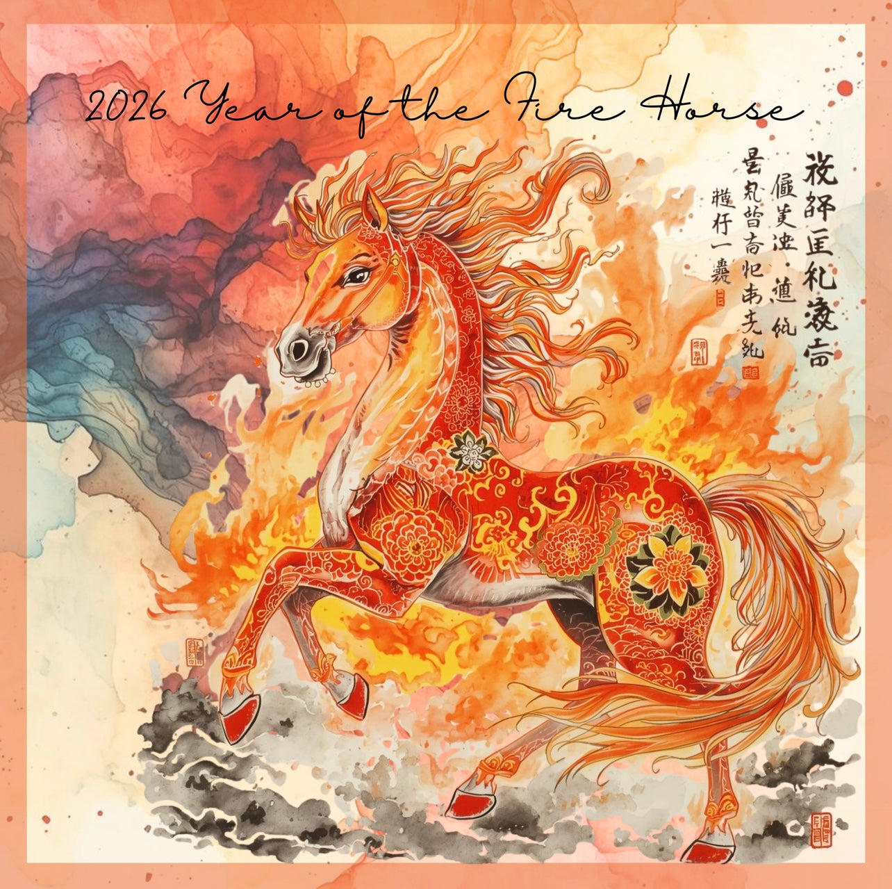 2026 Year of the Fire Horse Blaze IN STOCK – Mahjong Along With Me