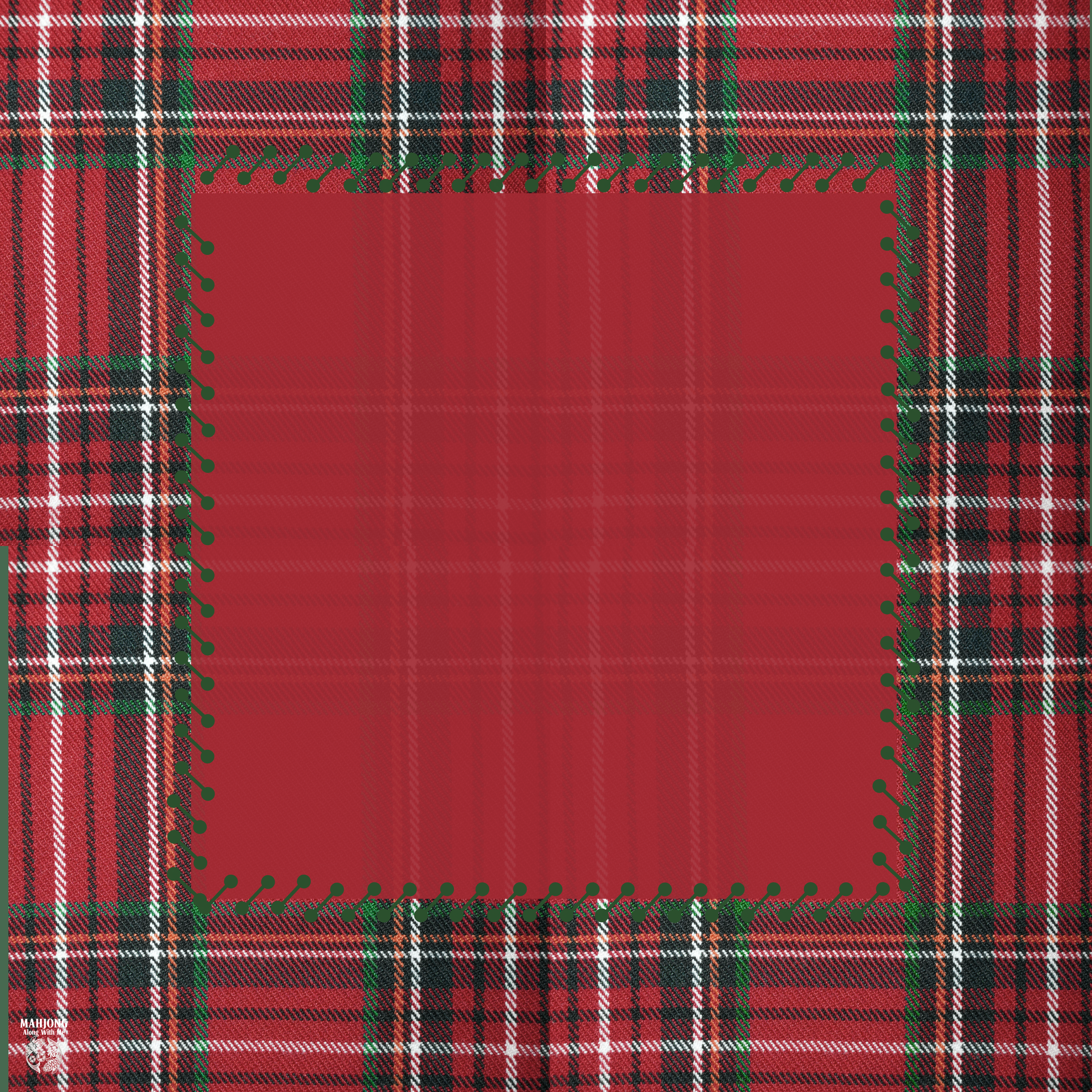 Travel Christmas Tartan Plaid Mat PREORDER