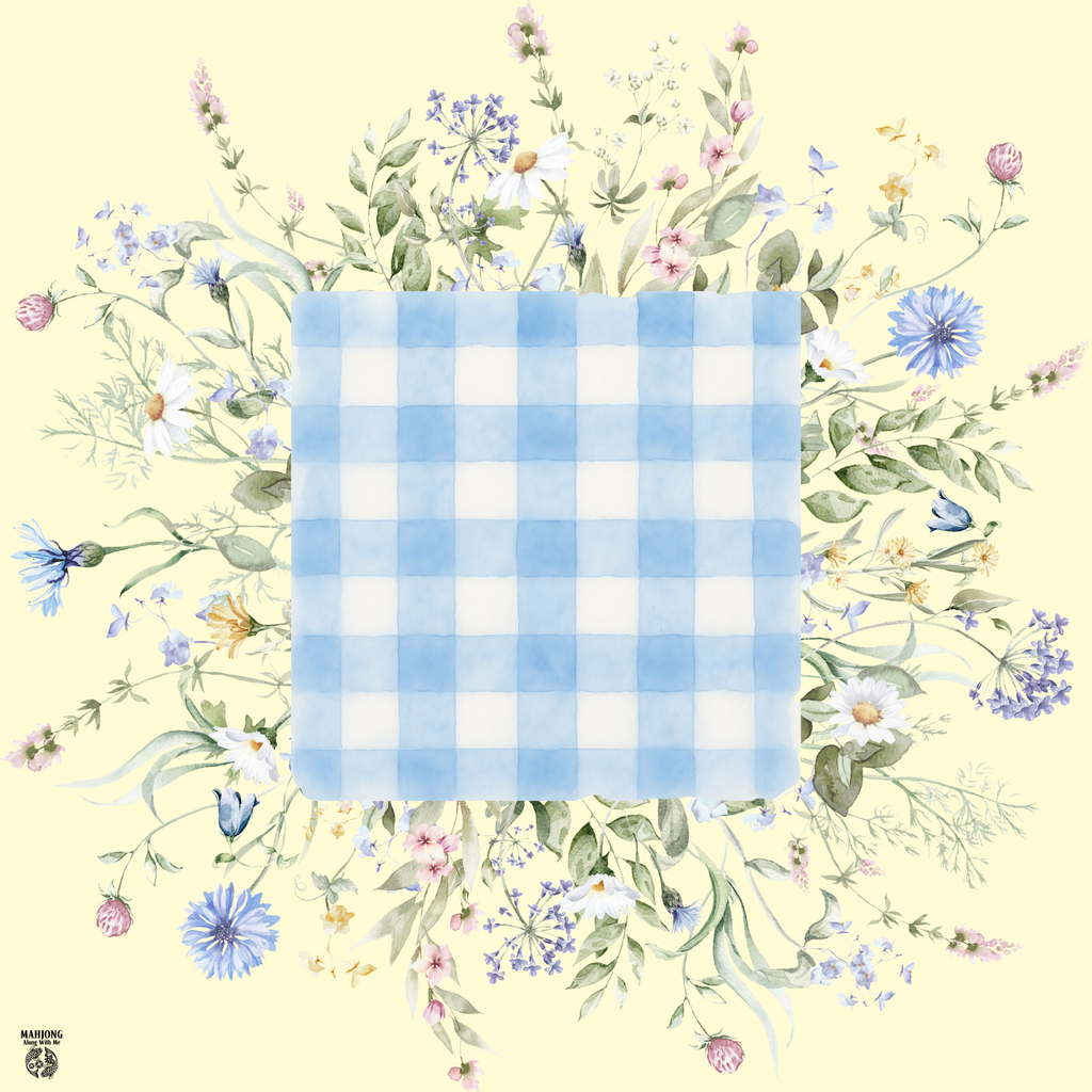 Blue Gingham Wildflowers PREORDER