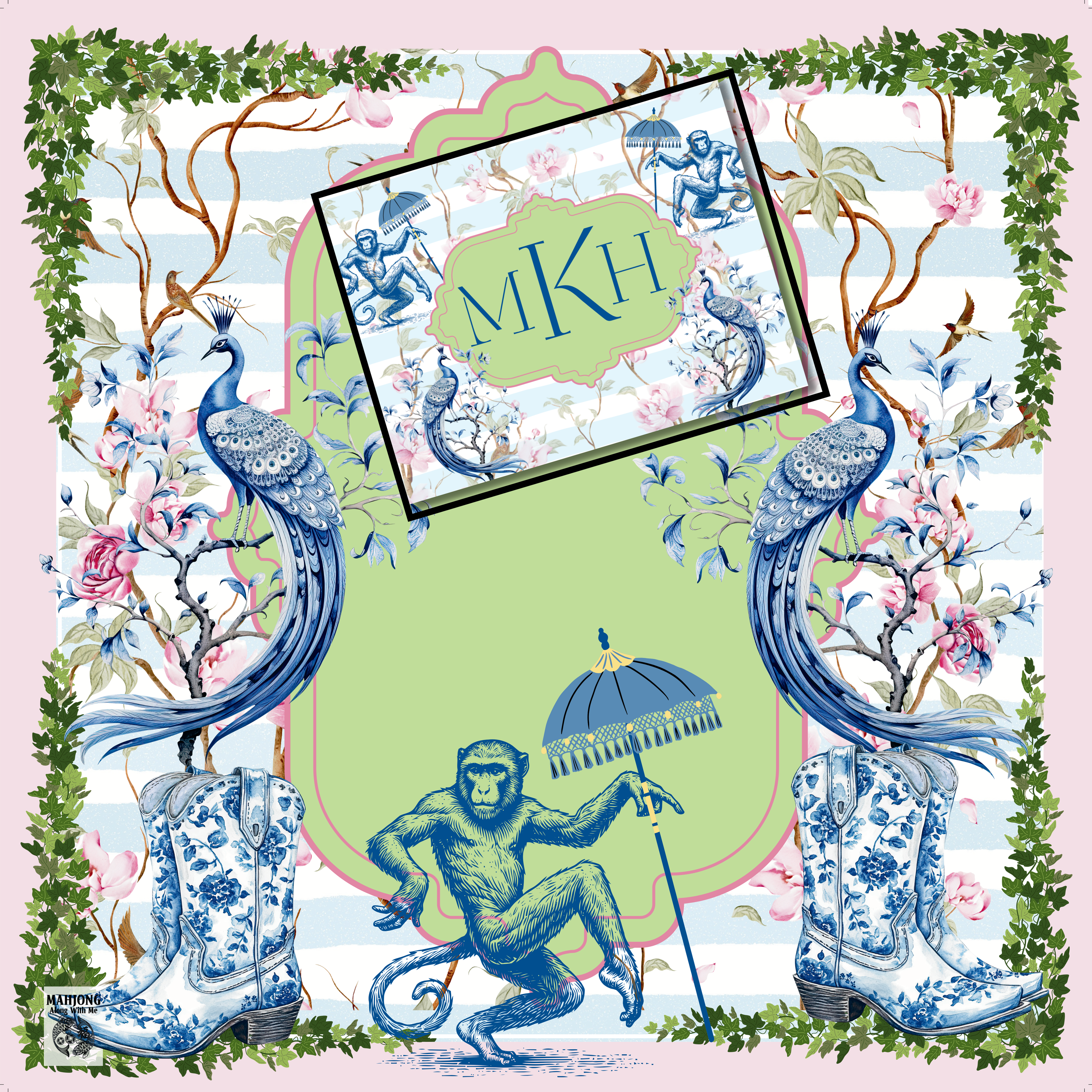 NMJL Standard Personalized Card Cover Sticker