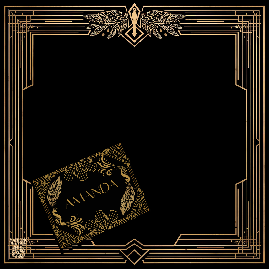 NMJL Large Personalized Card Cover Sticker