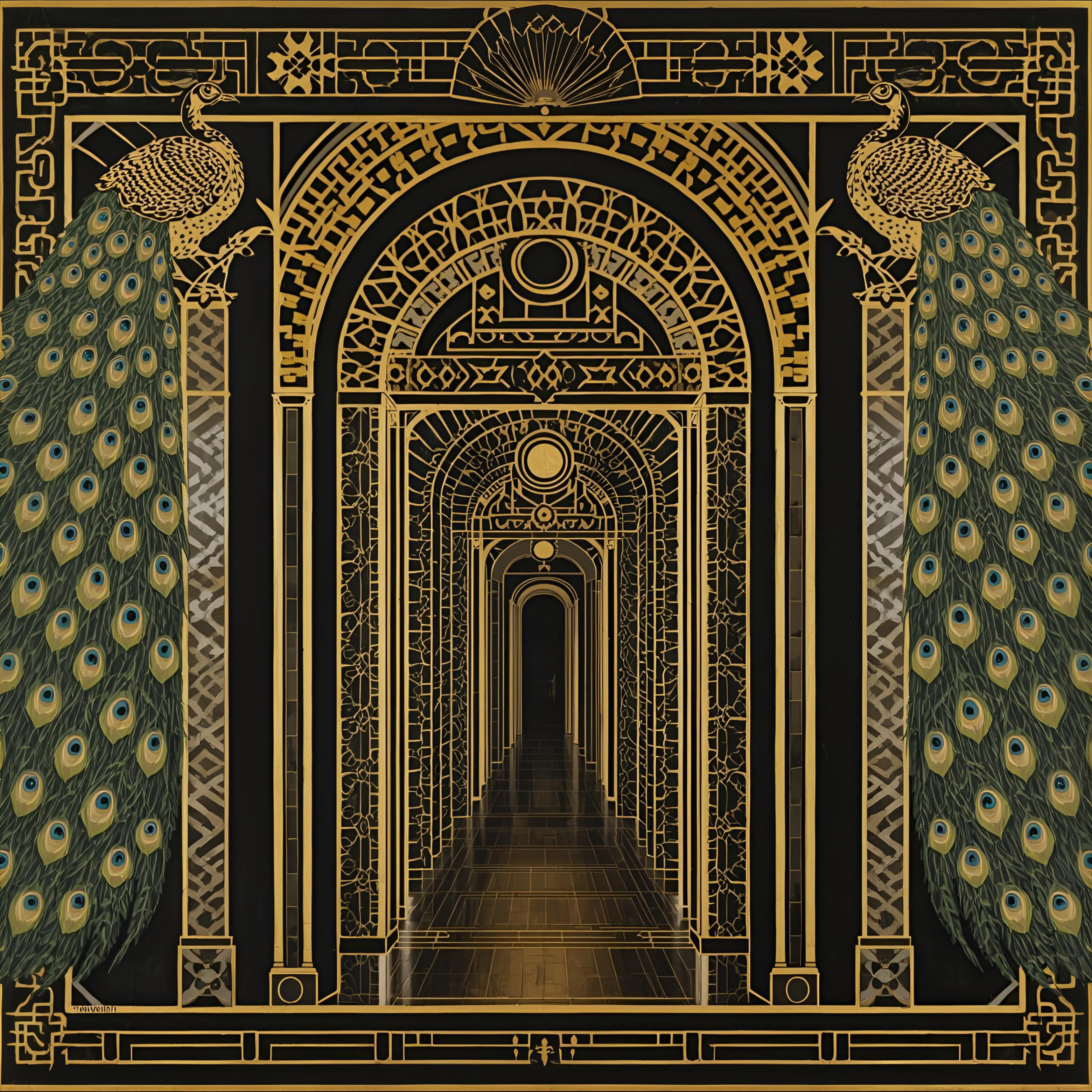 Art Deco Peacock PRESALE