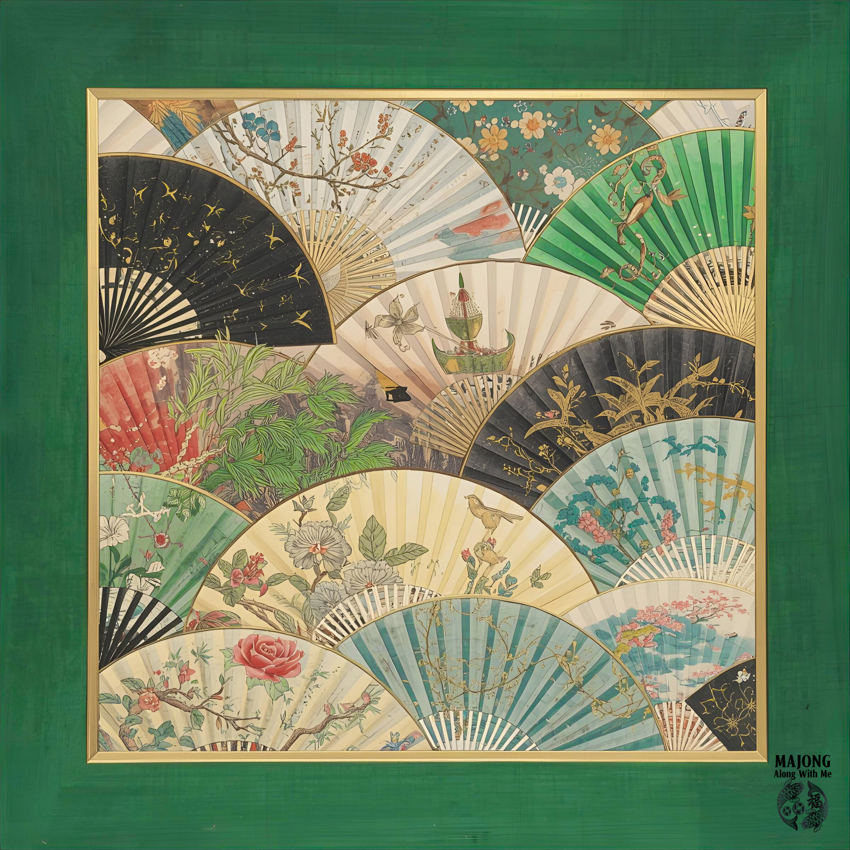 Japanese Fans in Emerald COMING FEBRUARY 1