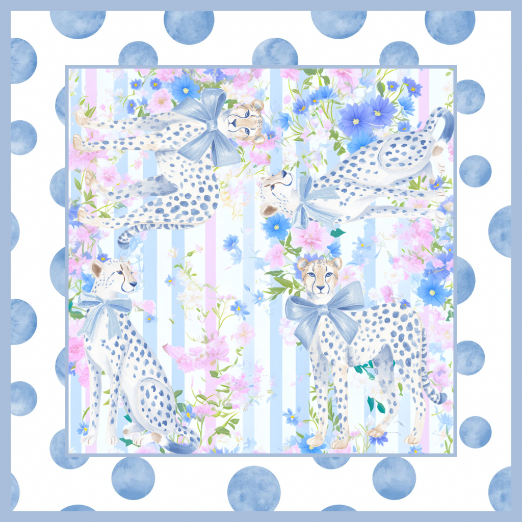 Blue Cheetah Dot PREORDER