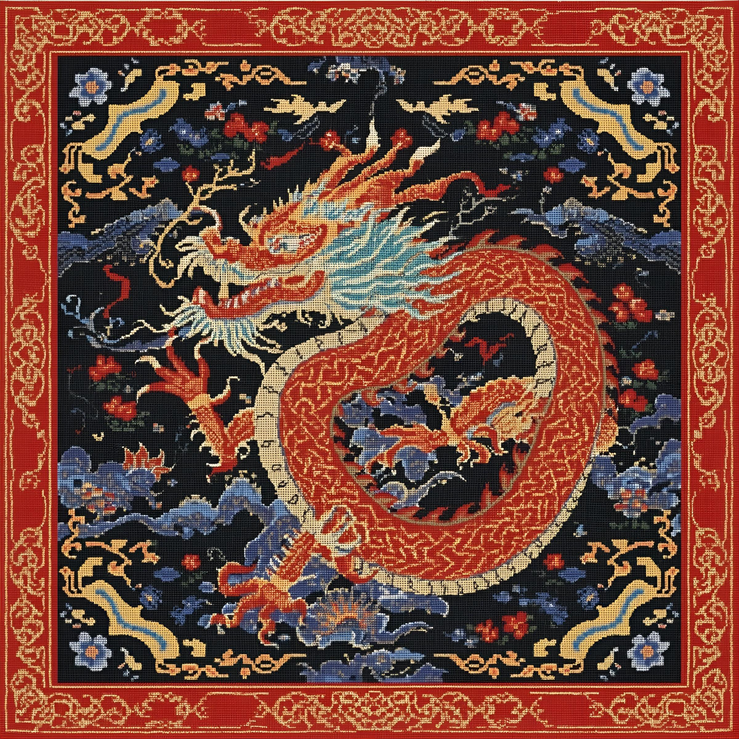 Needlepoint Dragon PRESALE