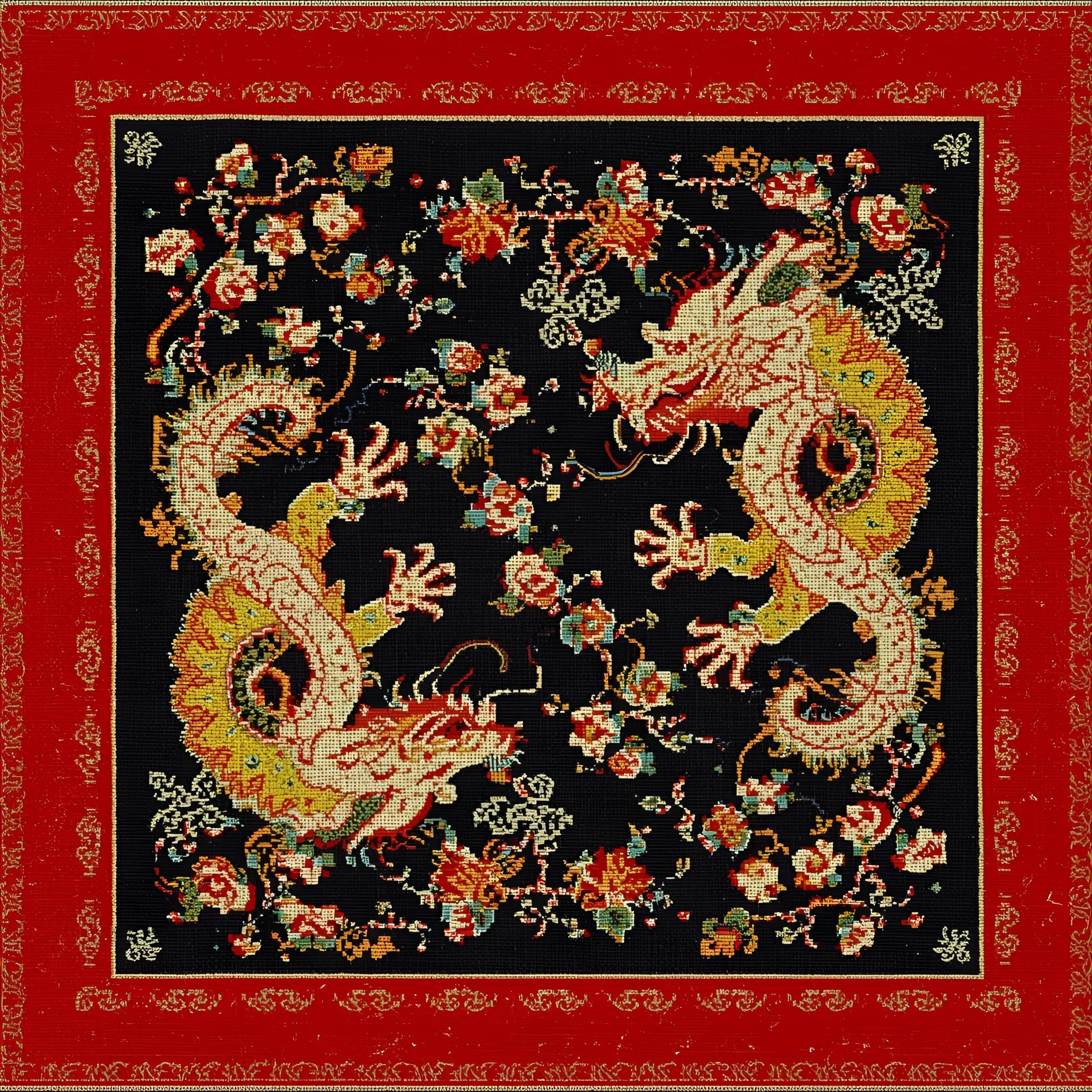Needlepoint Dragons PRESALE
