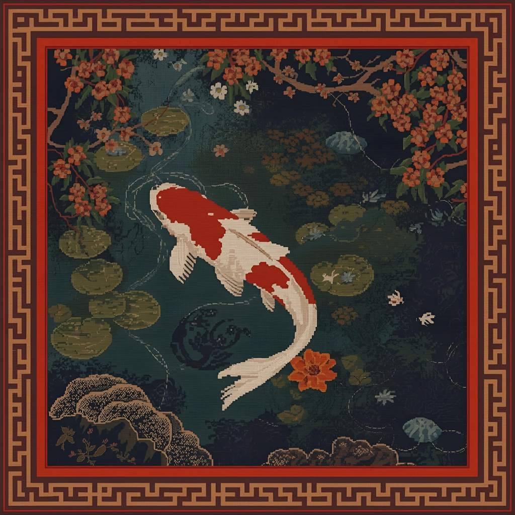 Needlepoint Koi PRESALE