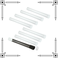 Archival Quality Clear Mahjong Mat Storage Tube (one)