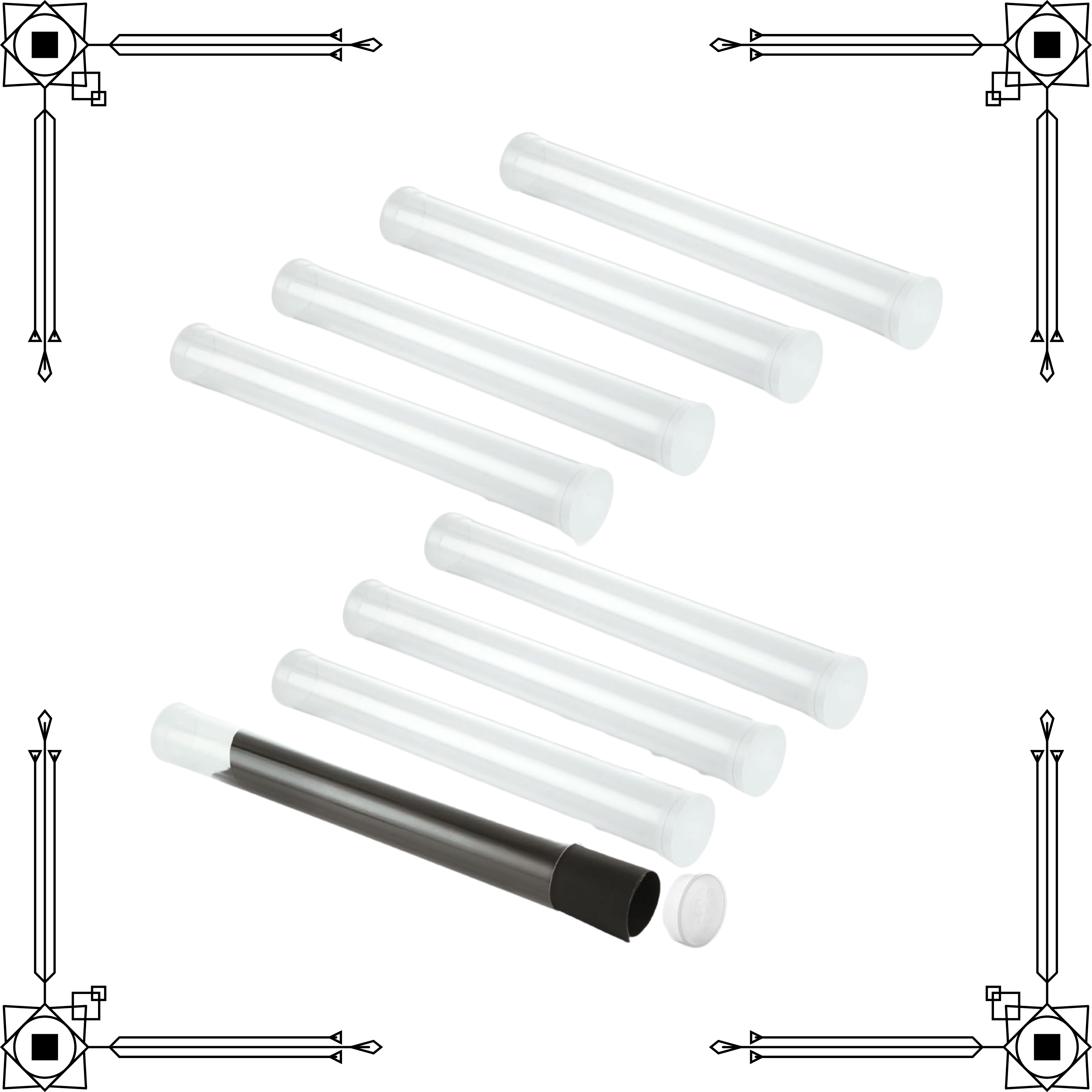 Archival Quality Clear Mahjong Mat Storage Tube (one)