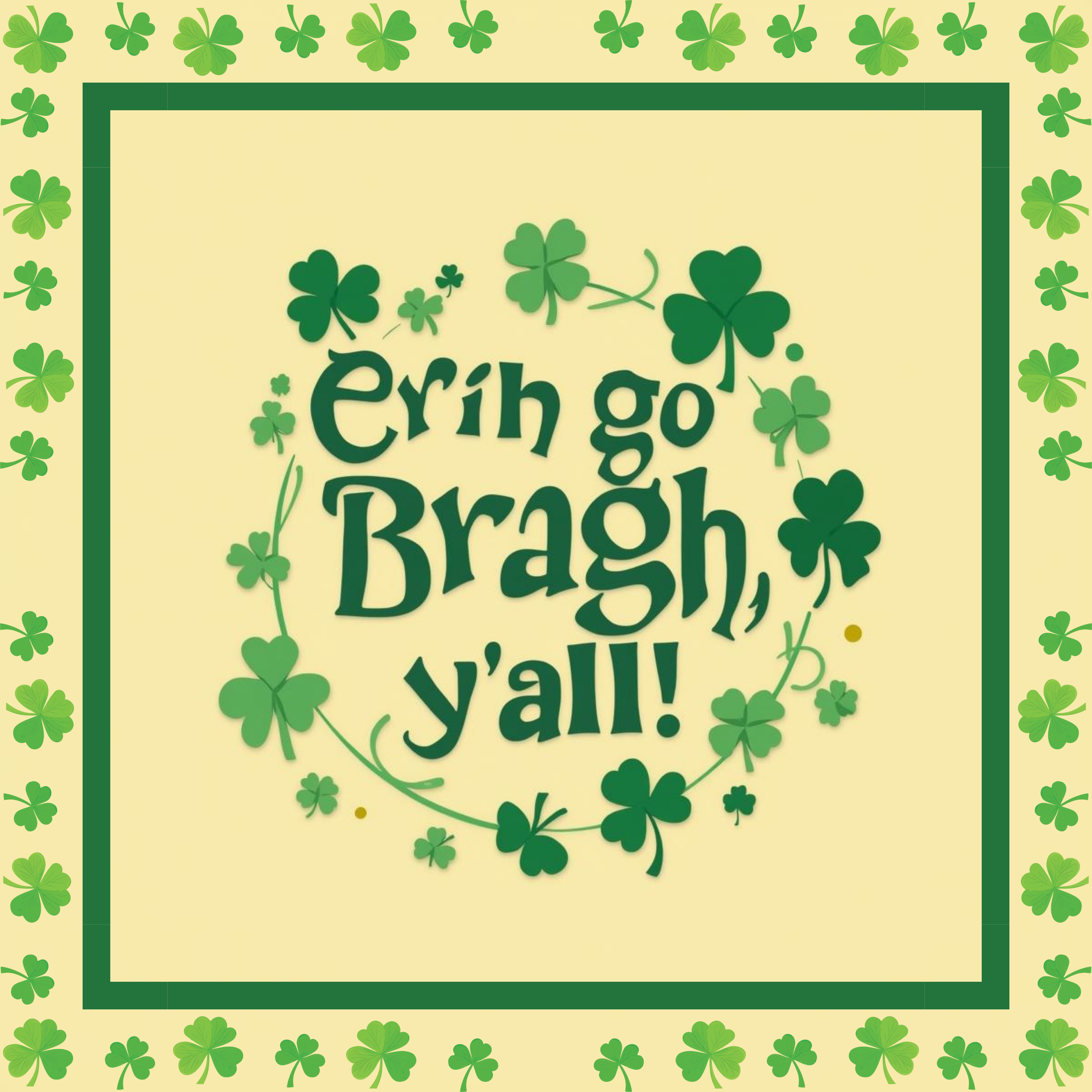 St. Patrick’s Day Shamrocks Y’all PRESALE