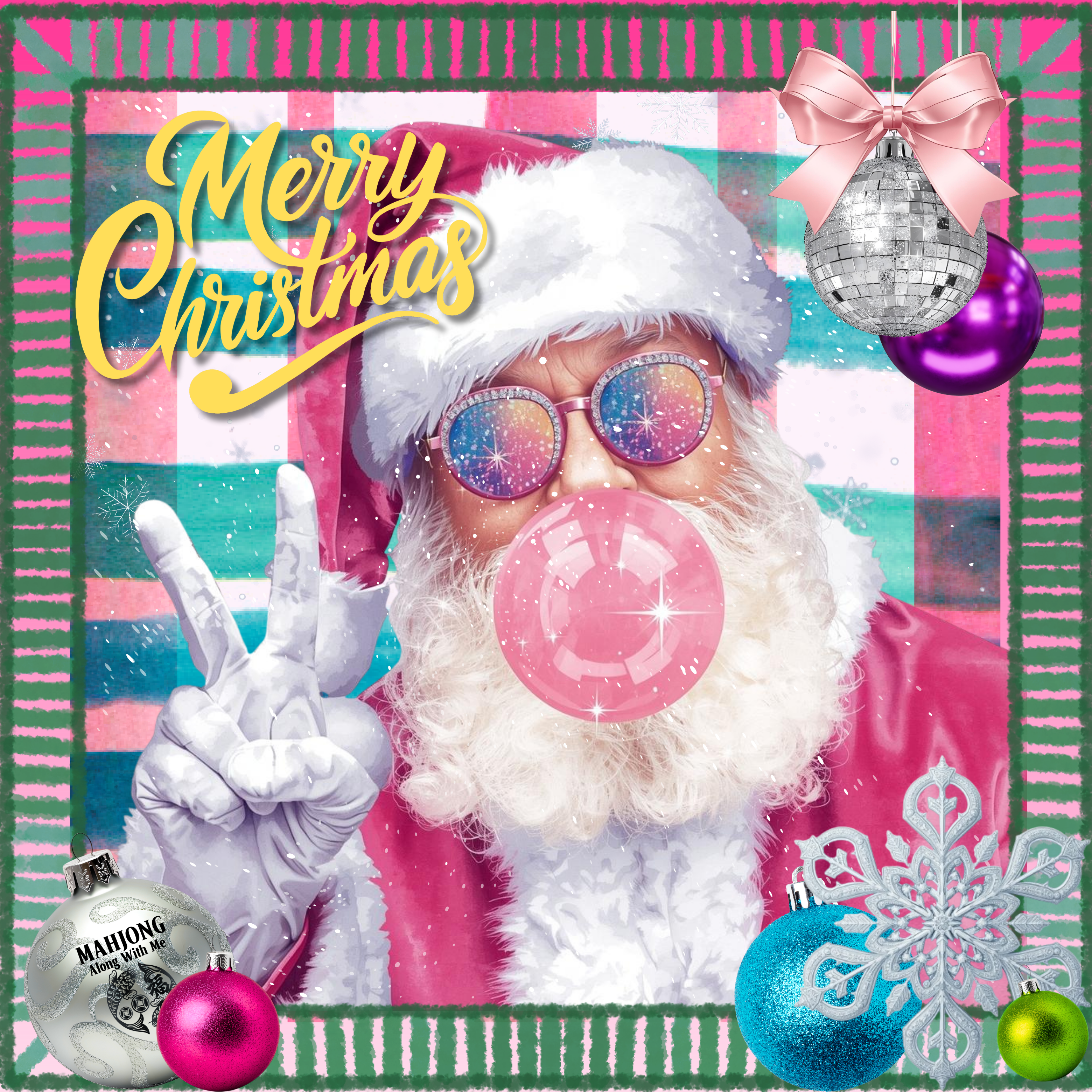 Christmas Bubblegum Santa PREORDER