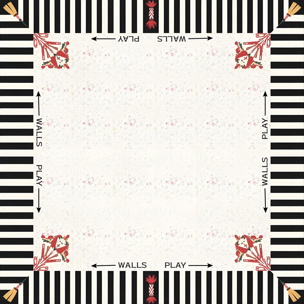 Regency Red Tassel Mahjong Mat PRESALE