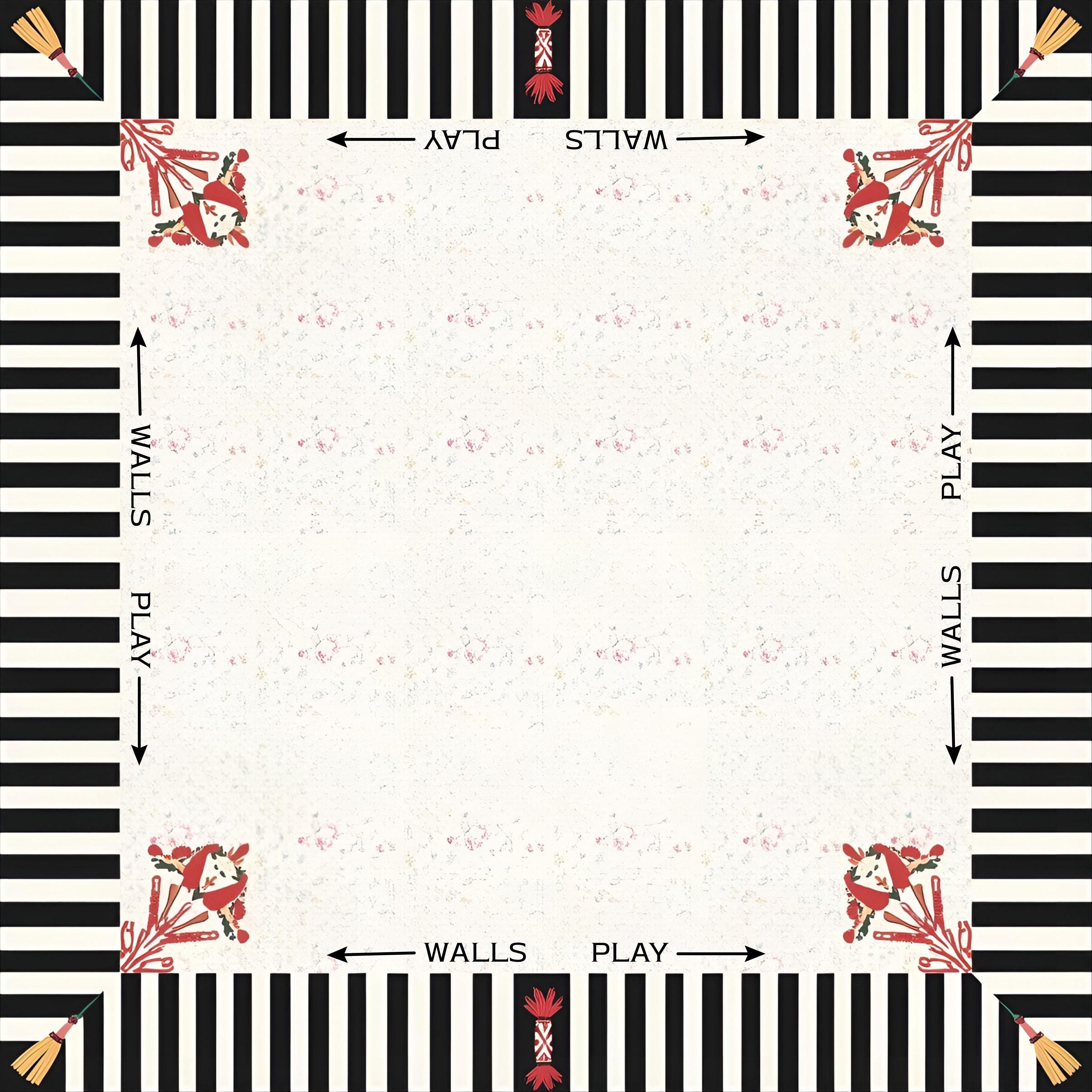 Regency Red Tassel Mahjong Mat PRESALE