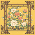Gold Asian Floral Mahjong Mat COMING JANUARY 2026