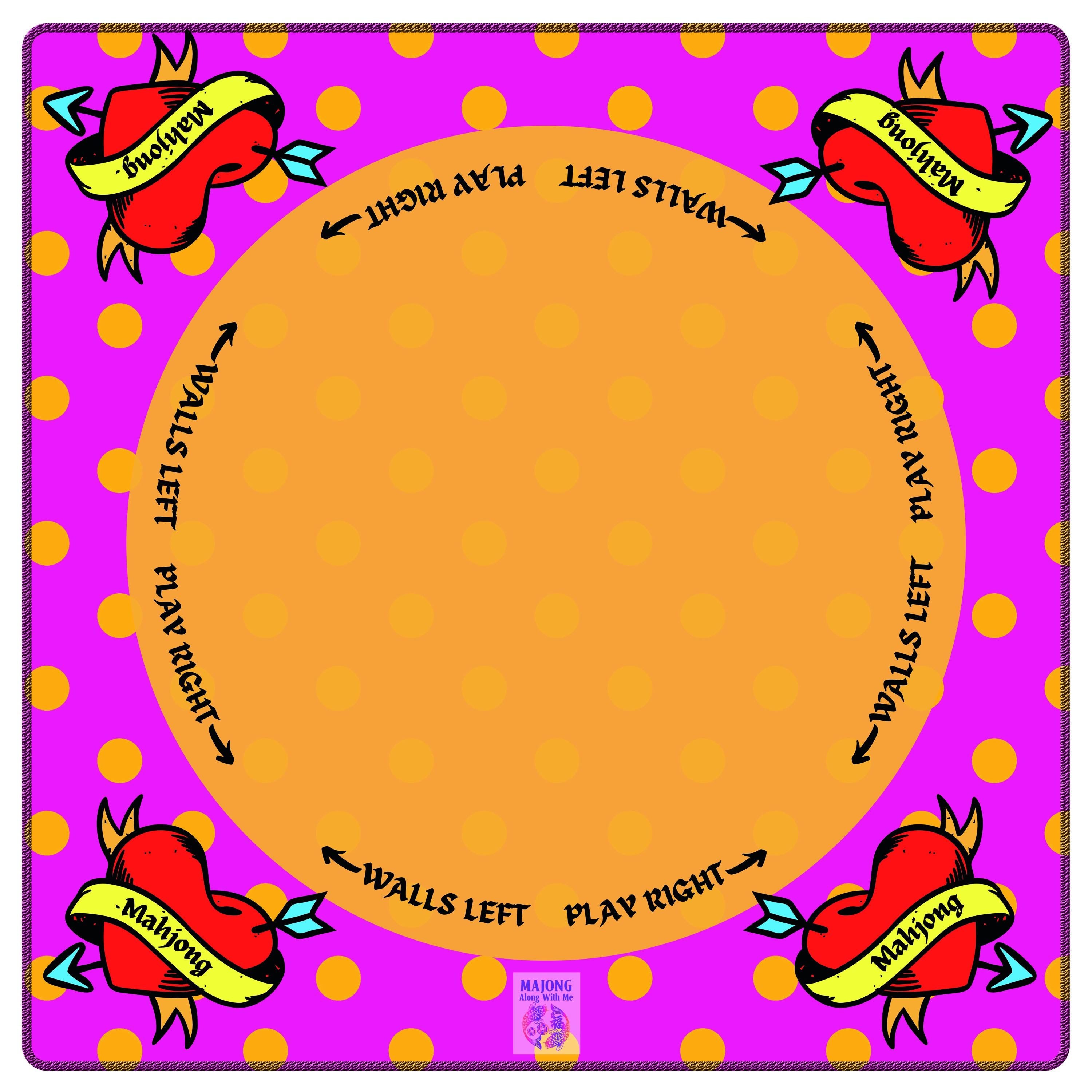 Rockabilly Mahjong  Mahjong Mat PRESALE